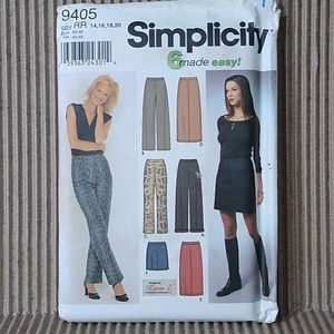 Simplicity 6 Made Easy Relaxed Fit Pants and Skirt Pattern